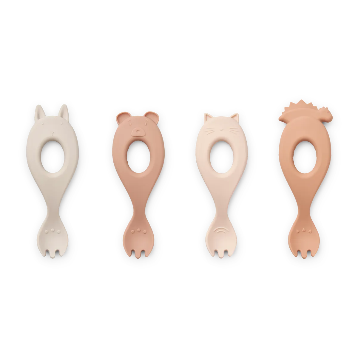 fourchette en silicone Liva rose multi mix - LIEWOOD LW173671071 5715493127350