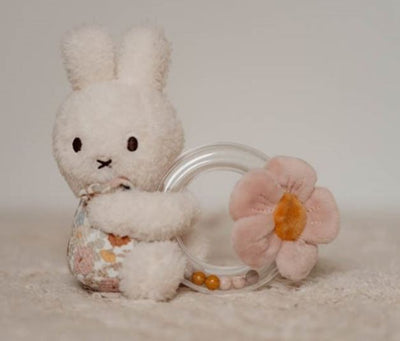 Hochet Miffy avec anneau Vintage Flowers - LITTLE DUTCH nijn753 8713291667532