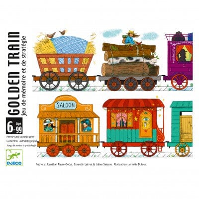 Jeu de cartes Golden train. DJECO dj05084 3070900050846