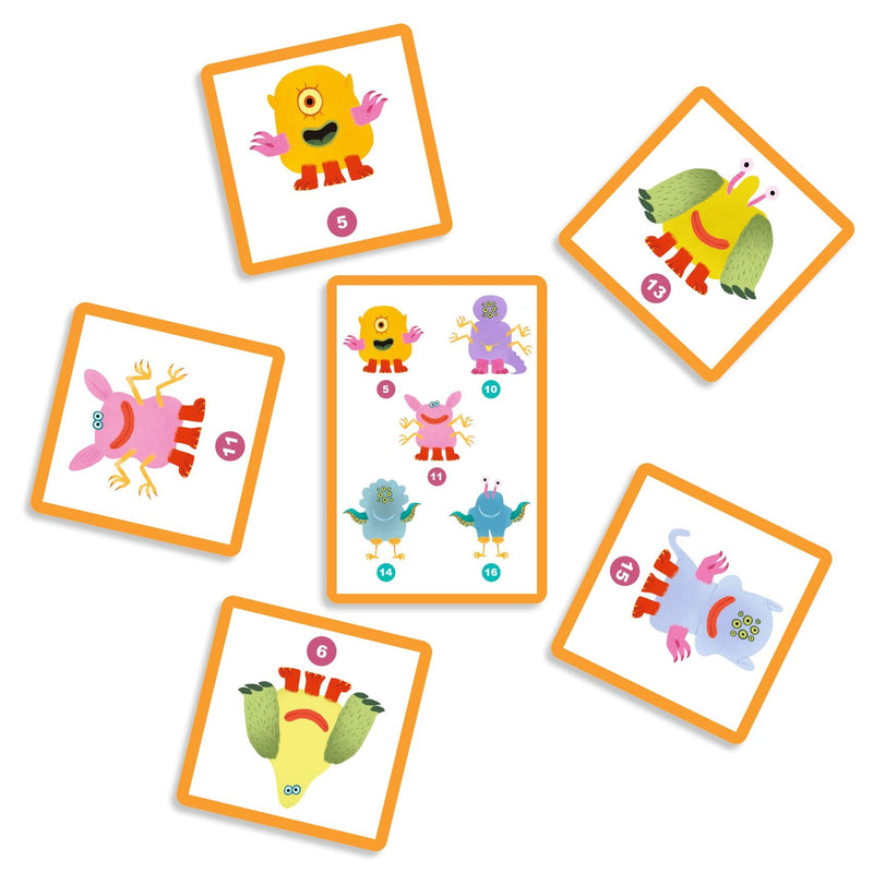 Jeu de cartes monstre toi - DJECO dj05091 3070900050914