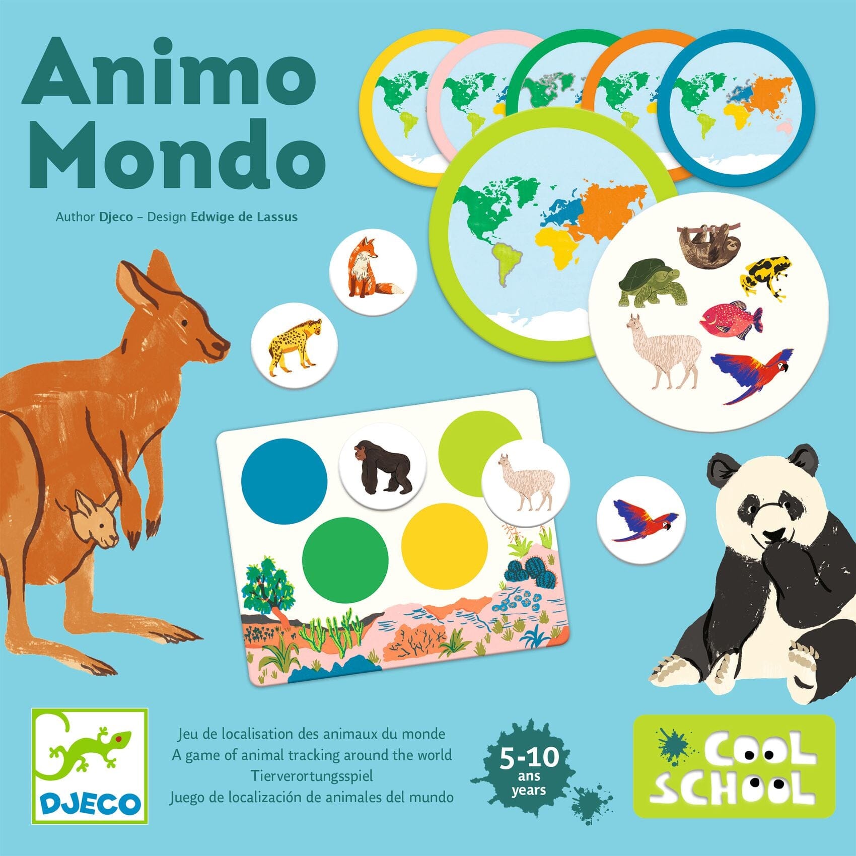 jeu de loto coll school animo mondo - DJECO DJ08198 