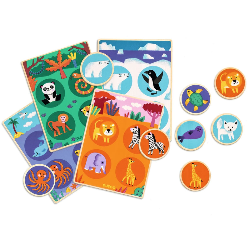 jeu educatif loto en bois - DJECO dj01615 3070900016156