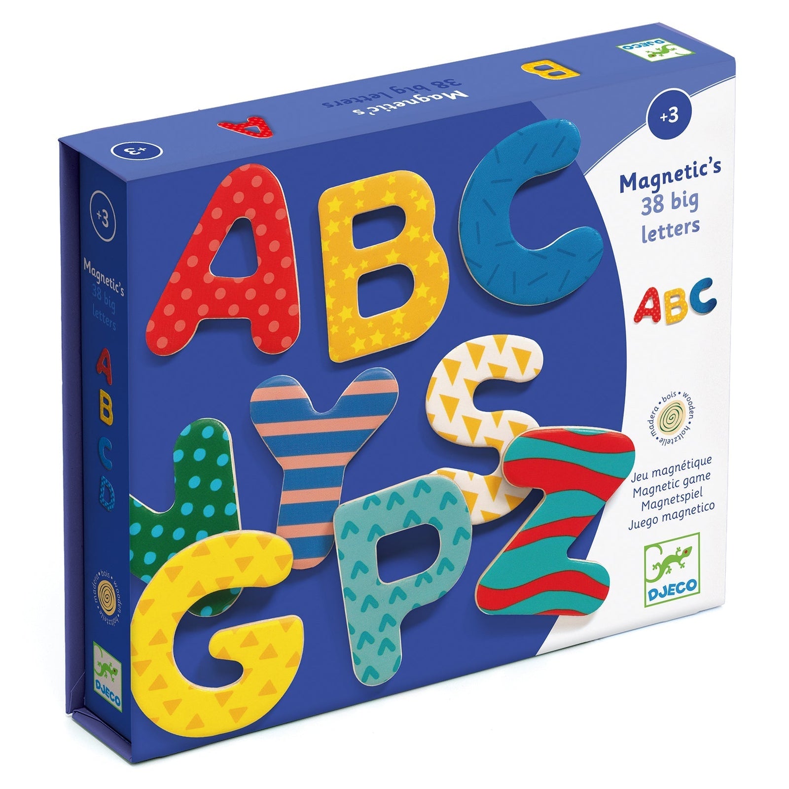 Jeu Magnétique 38 big letters - DJECO dj03100 3070900031005