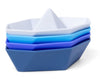 Jouets de bain 4 petit bateaux en silicone blue - Little L ll028-001 8437020510929
