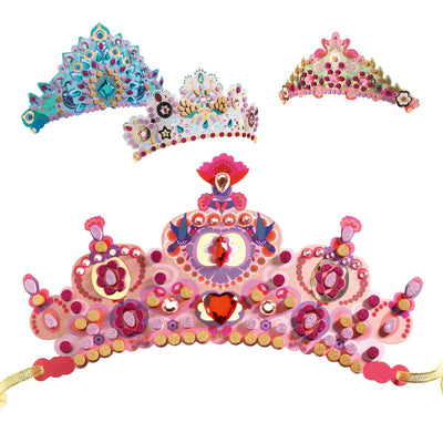 kit créatif avec 4 élégants diadèmes à décorer comme une princesse - Djeco DJ07901 3070900079014