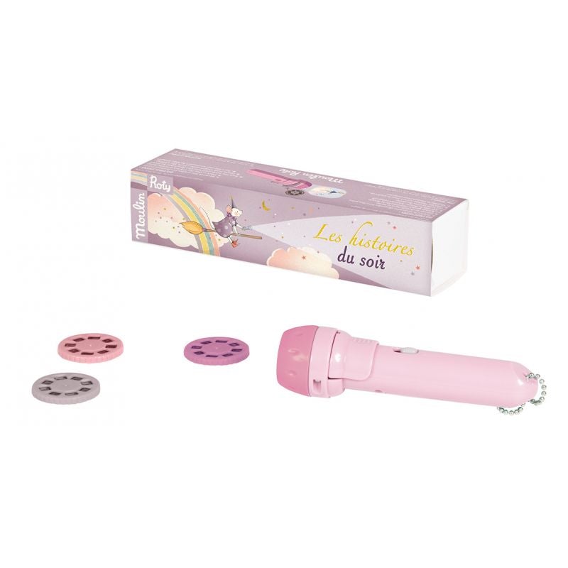 Lampe à histoires rose "Il était une fois" - Moulin Roty 664360 61112476
