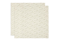 Lange gaze de coton 115x115cm animals olive green Pack 2 - JOLLEIN 535-852-67043 8717329376977