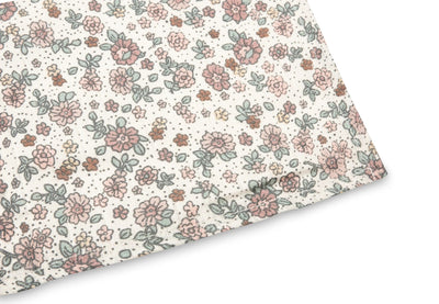 Lange gaze de coton 115x115cm retro flowers Pack 2 - JOLLEIN 535-852-67045 87173293769816