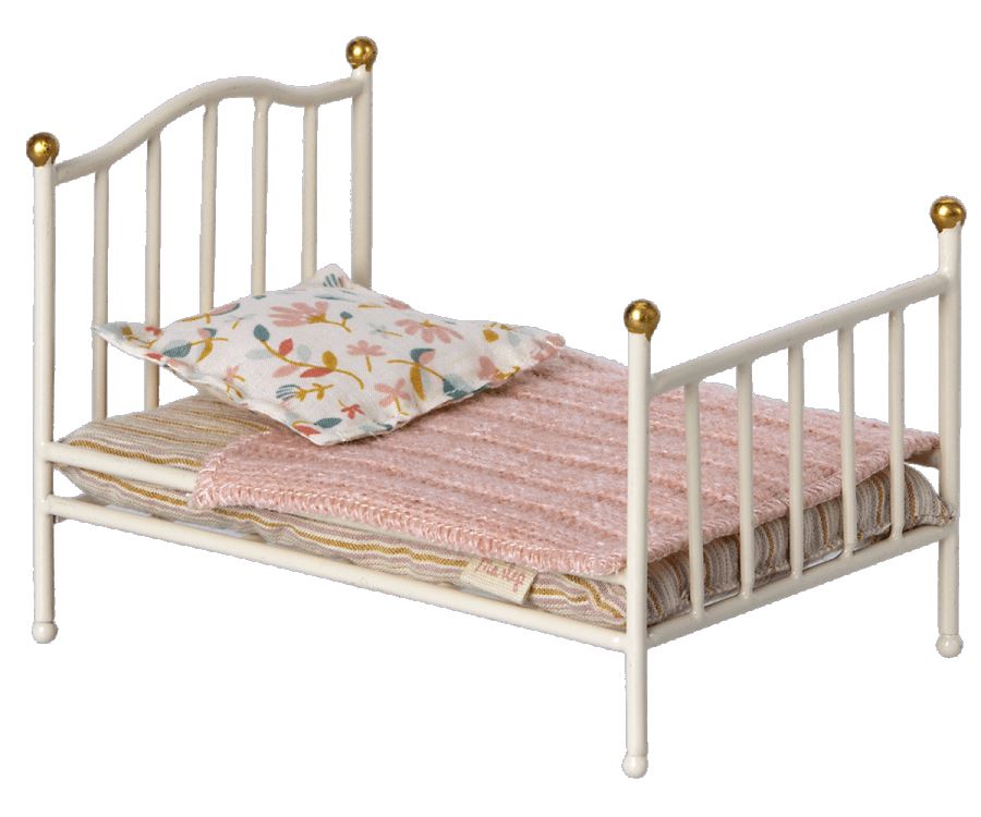Lit vintage en metal miniature off white - MAILEG 11-1115-00 5707304114277