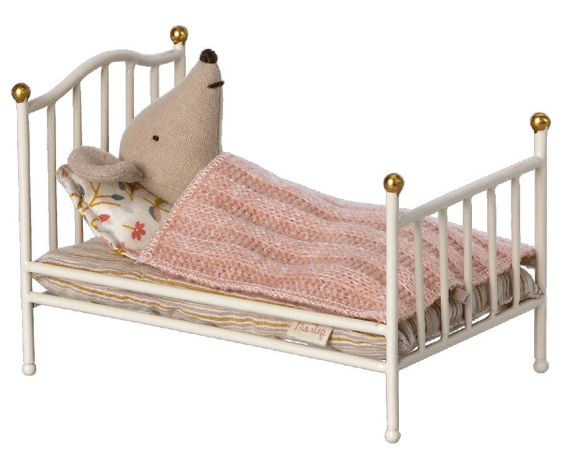 Lit vintage en metal miniature off white - MAILEG 11-1115-00 5707304114277