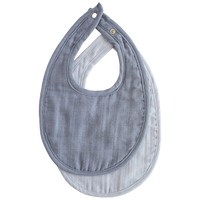 Lot de 2 bavoirs tradewinds/baby blue - mushie 70.071.03