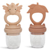 lot de 2 sucettes d’alimentation fruits UNICORN ROSE SAND/BROWN CLAY - Konges Sløjd KS4392 5715404048132
