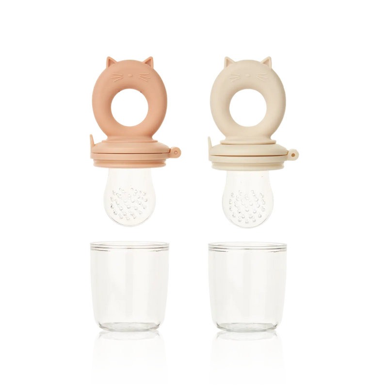 Lot de 2 tétines alimentaires Miranda Tuscany rose/ apple blossom - LIEWOOD lw17918tuscany 5715493132231