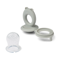 Lot de 2 tétines alimentaires Miranda whale blue/ dove blue - LIEWOOD lw18221whale 5715493134785