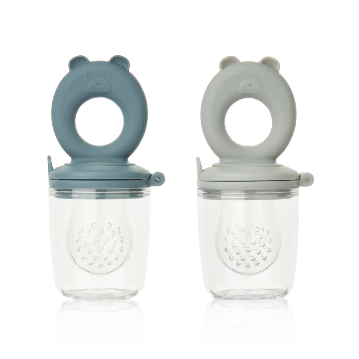 Lot de 2 tétines alimentaires Miranda whale blue/ dove blue - LIEWOOD lw18221whale 5715493134785