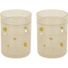 Lot de 2 verres à paillettes citron - Konges Sløjd KS5069 citron 5715404095433