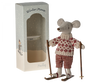 Maman souris avec skis- MAILEG 17-3306-00 5707304130291
