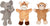 Marionnettes à main animaux sauvage avec pattes - GOKI 4013594509602