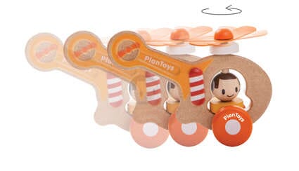 Téléphone En Bois PlanToys - Premier Jouet Bébé 1+ An Avec Écran Loupe - Écologique