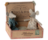 Papa et maman souris dans une boite de cigare - MAILEG 17-3302-00 5707304129691