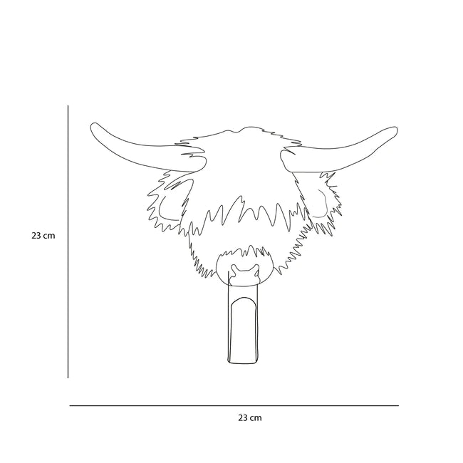 Patère peluche vache écosse - Wild & Soft ws5069 5425023077474
