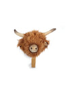 Patère peluche vache écosse - Wild & Soft ws5069 5425023077474