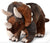 peluche triceratops marron/ beige 23 cm- bon ton toys 15200017 8719066011845