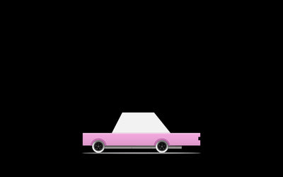 Petite voiture en bois Pink Candycar - CANDYLAB CND F236 85188764