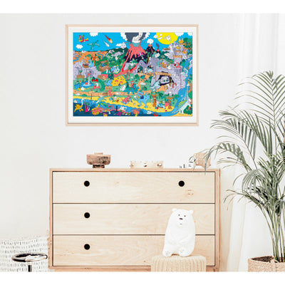 Poster à sticker Dino - Omy POSTIK10