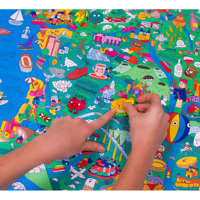 Poster à sticker France - Omy POSTIK09