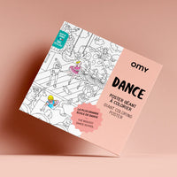Poster géant à colorier Dance- Omy POS58