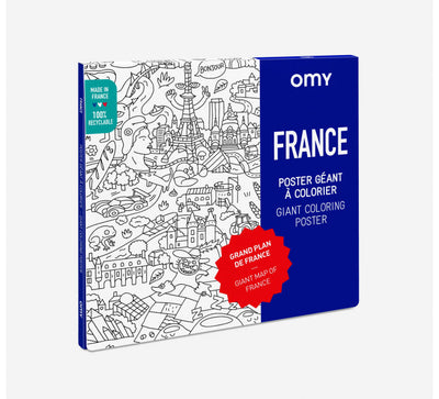 Poster géant à colorier France - Omy POS212