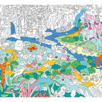 Poster géant à colorier Jungle - Omy POS30
