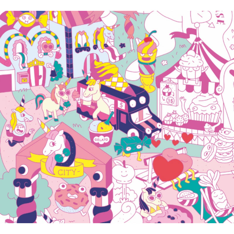 Poster géant à colorier lily - Omy POS55