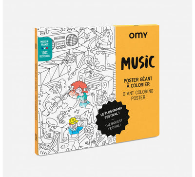 Poster géant à colorier Music - Omy POS56