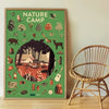 poster pédagogique le camping nature (1 m x 68 cm)- poppik dis029 3760262411644