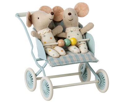 Poussette, Bébé souris, Menthe - MAILEG 11-3107-00 5707304126966