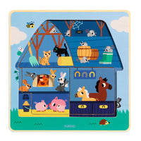 Puzzle 3 niveau chez moo- DJECO DJ01482 3070900014824