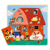 Puzzle 3 niveau chez moo- DJECO DJ01482 3070900014824