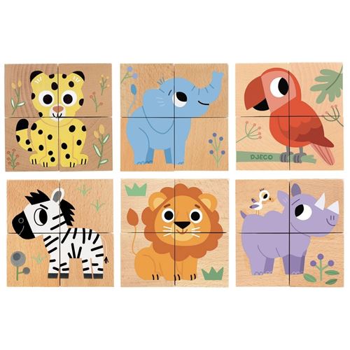 puzzle 4 cube wild & co - DJECO DJ01904 3070900019041