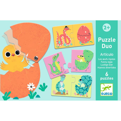 puzzle duo articulo les oeufs - DJECO dj08193 3070900081932