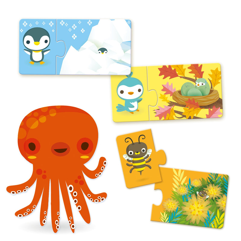 Puzzle duo Cache Cache - DJECO DJ08156 3070900081567