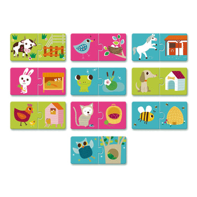 puzzle duo Habitat - DJECO dj08164 3070900081642