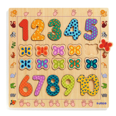 puzzle éducatif 1-10 - DJECO DJ01801 3070900018013