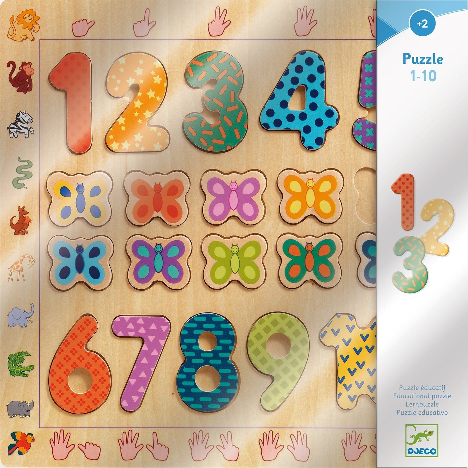 puzzle éducatif 1-10 - DJECO DJ01801 3070900018013