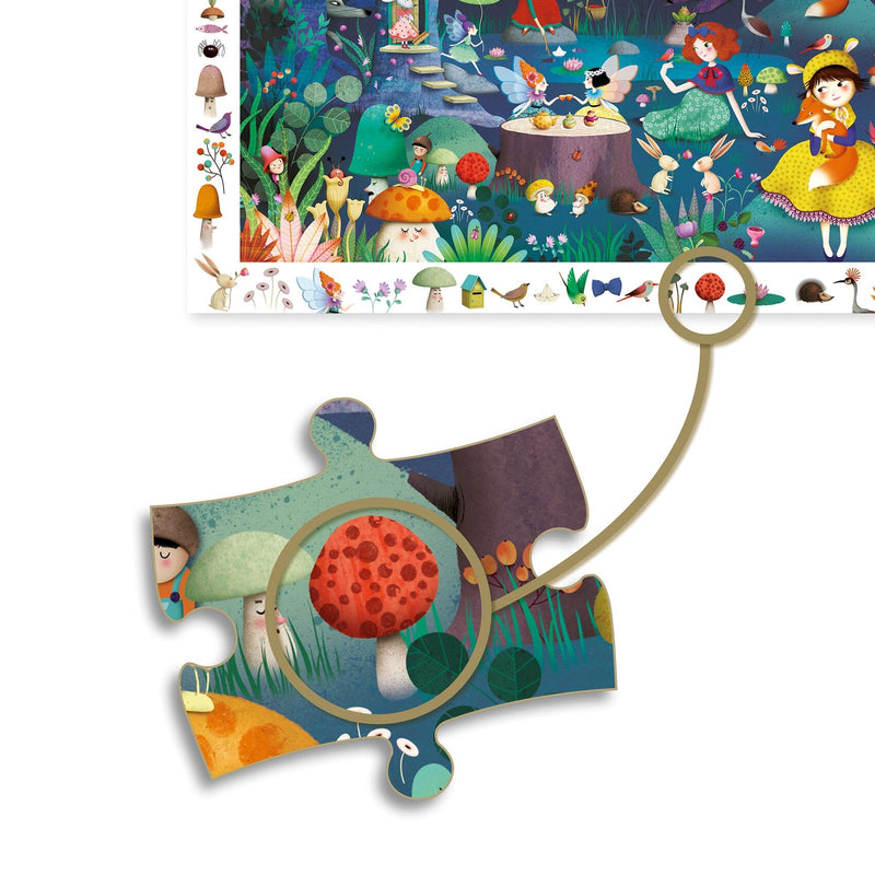 PUZZLE OBSERVATION - LA FORÊT ENCHANTÉE - DJECO dj07504 3070900075047