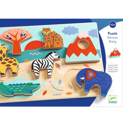 puzzle relief savanna story - DJECO DJ01068 3070900010680