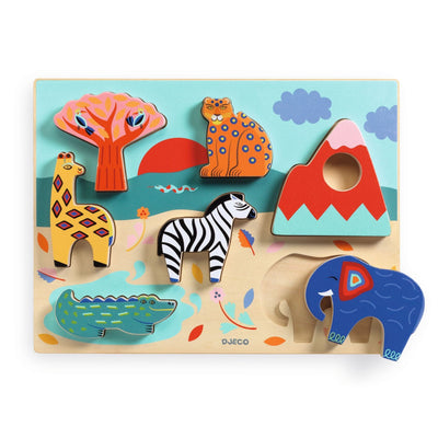 puzzle relief savanna story - DJECO DJ01068 3070900010680