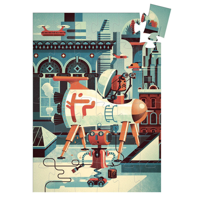 puzzle silhouette Bob le robot - DJECO DJ07239 