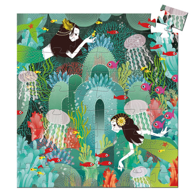 puzzle silhouette Paradis aquatique - DJECO DJ07242